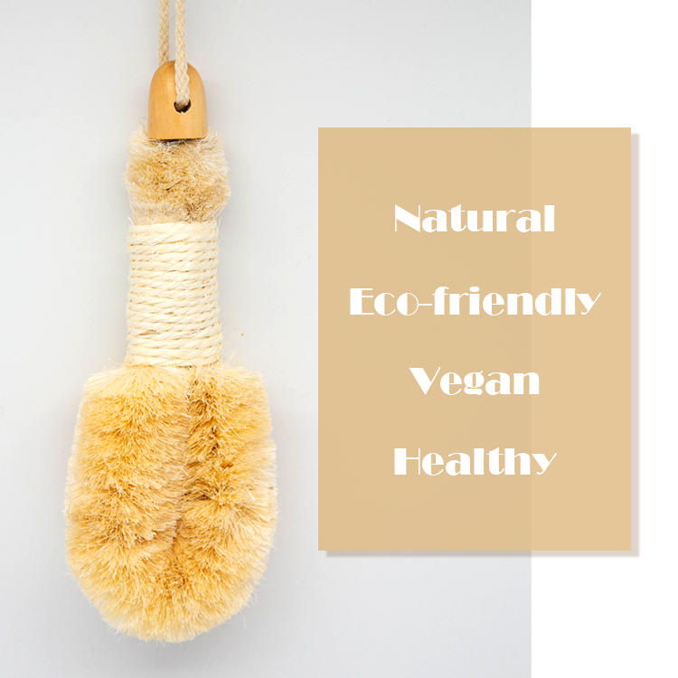100% Natural sisal fiber spa dry bath brush