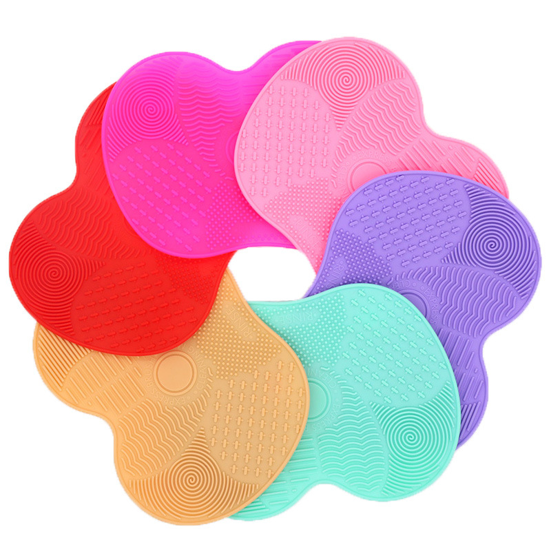 Silicone Apple Scrubbing Pad Beauty Tools Makeup Brush Cleaning Pad