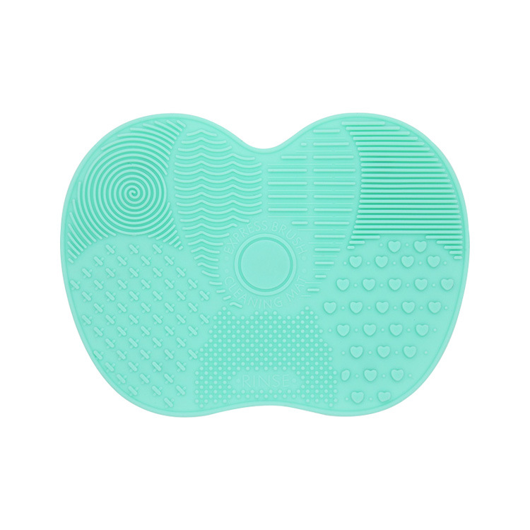 Silicone Apple Scrubbing Pad Beauty Tools Makeup Brush Cleaning Pad