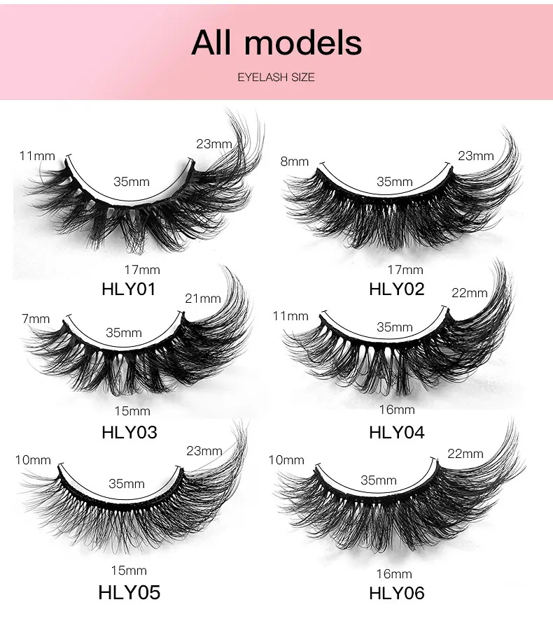 8D Thick Handmade Soft 10 Pairs False Eyelashes With Tray