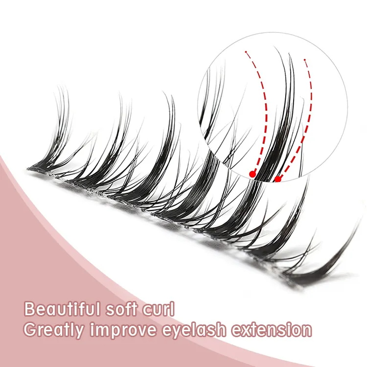 4 Pairs Clear Band Natural Look Mink Lashes Fake Eyelashes